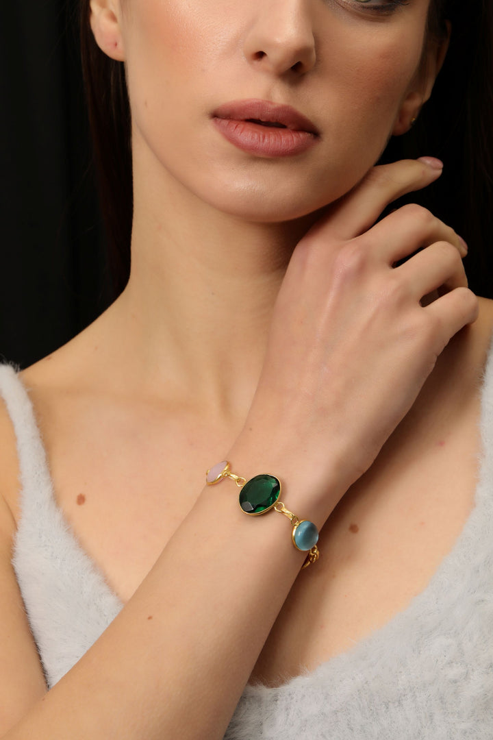 GEMSTONES CHARM BRACELET