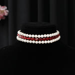 Load image into Gallery viewer, SCARLET GLOW PEARL CHOKER