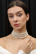 Load image into Gallery viewer, PEARL CADENE CHOKER