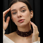 Load image into Gallery viewer, Ruby Bead Fusion Choker