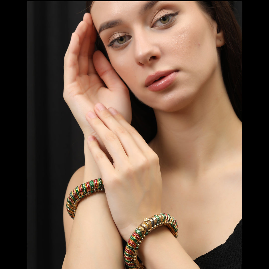 Meenakari Jadau Bangles