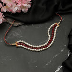 Load image into Gallery viewer, SCARLET GLOW PEARL CHOKER