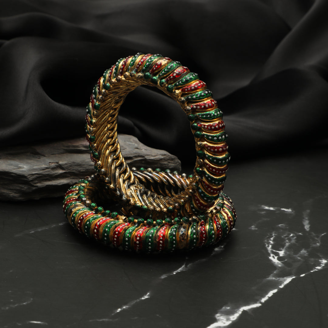 Meenakari Jadau Bangles