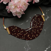 Ruby Bead Fusion Choker