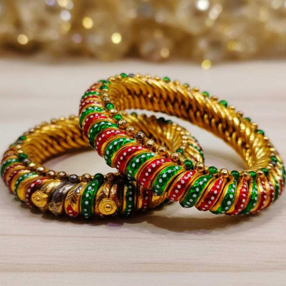 Meenakari Jadau Bangles
