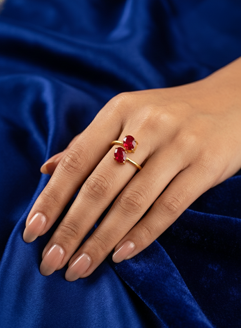 RUBY DUO RING