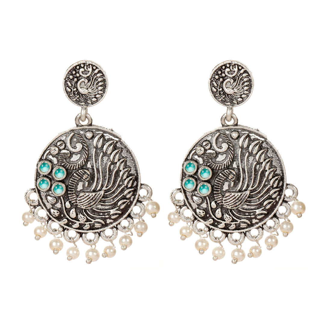 Peacock Dusk Danglers