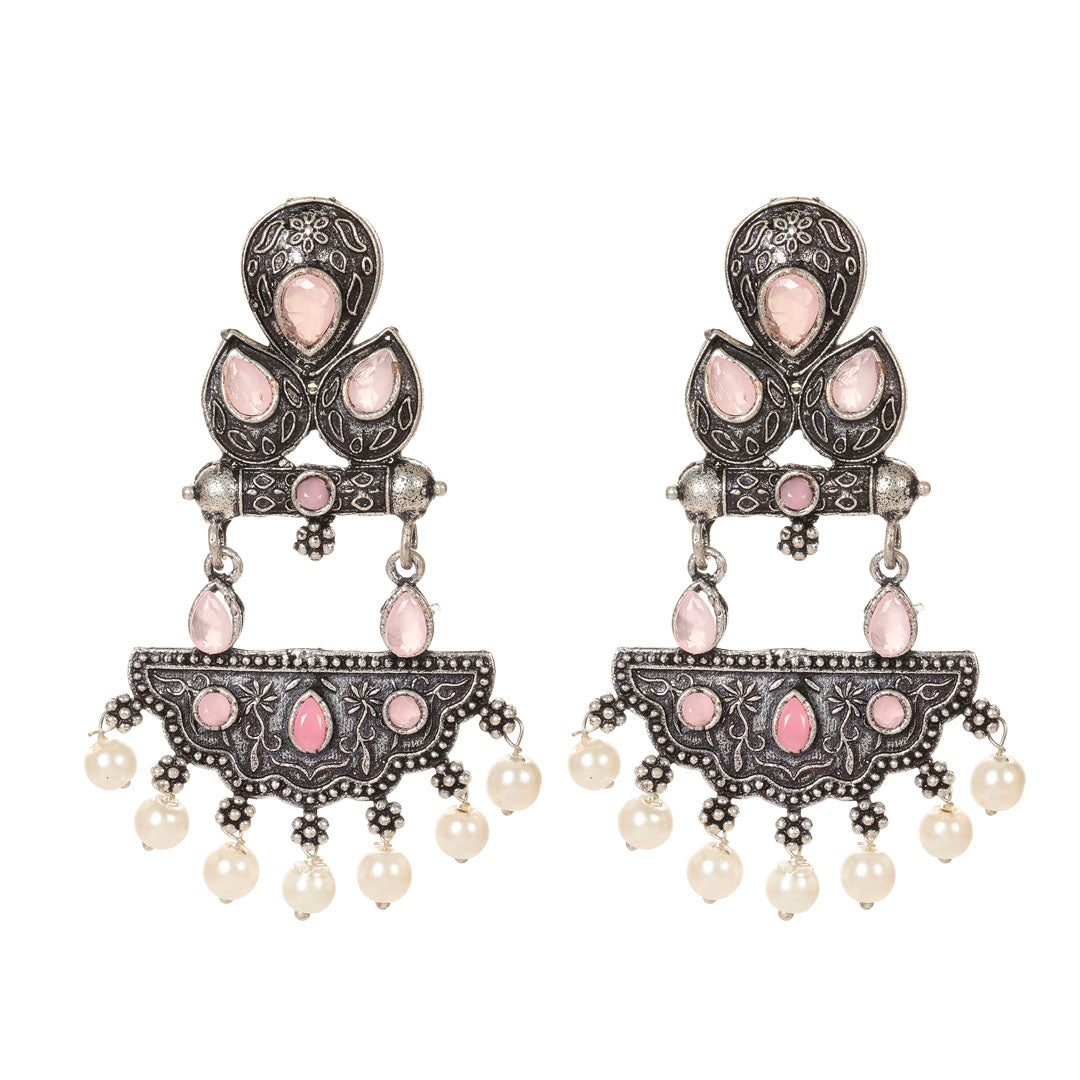 Pink Mist Danglers