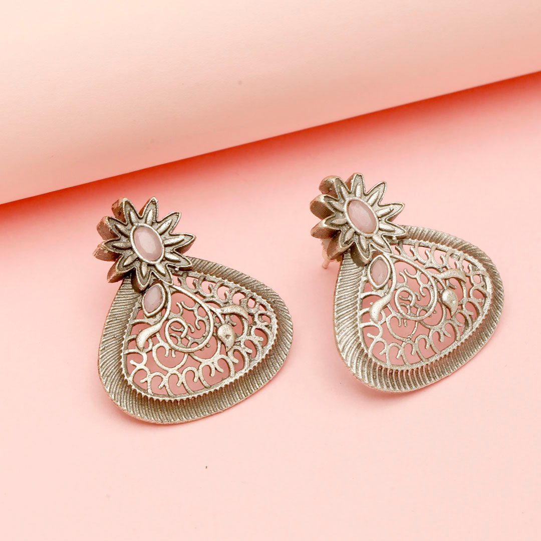 Pink Aura Studs