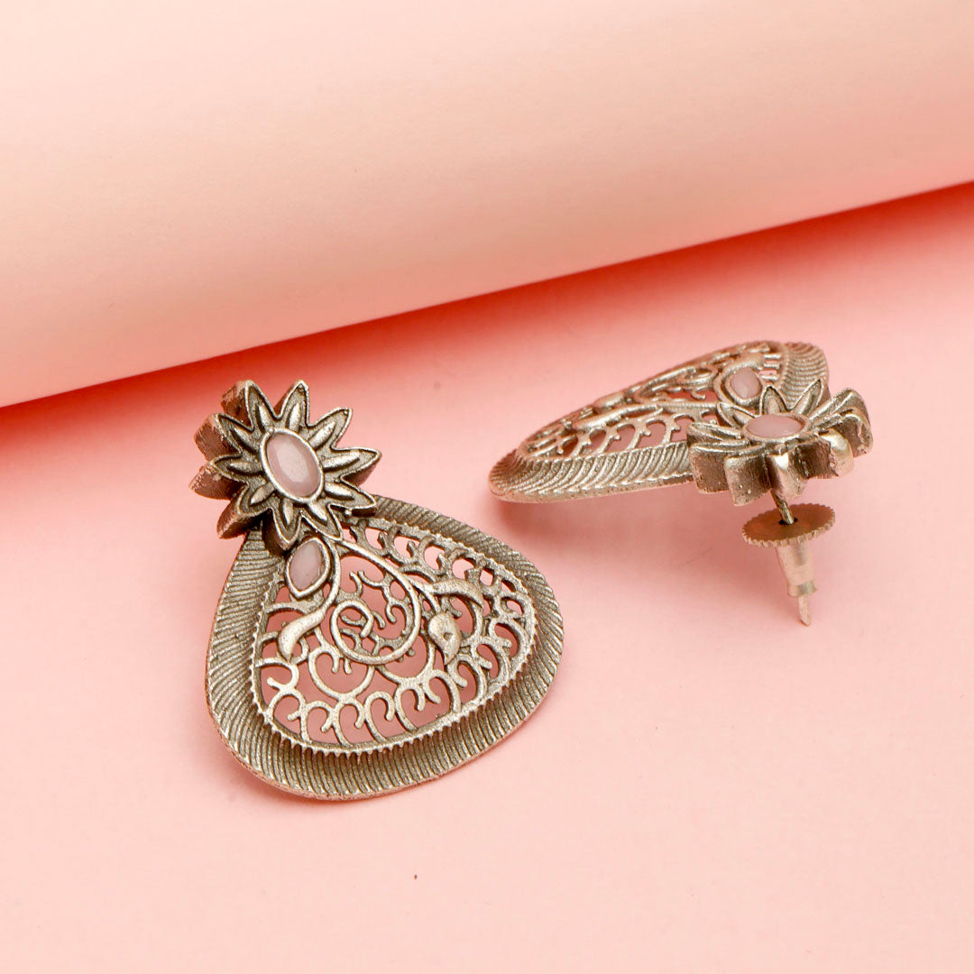 Pink Aura Studs