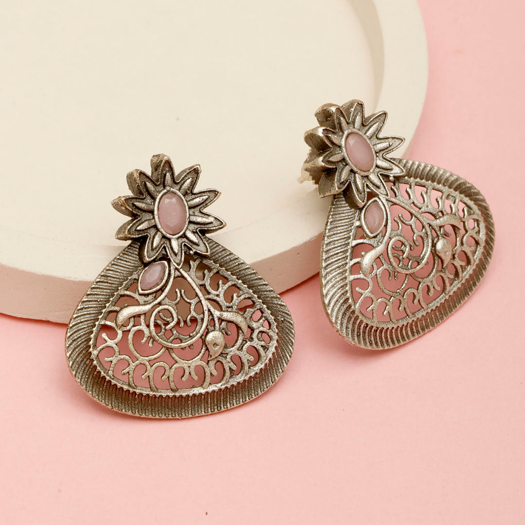 Pink Aura Studs
