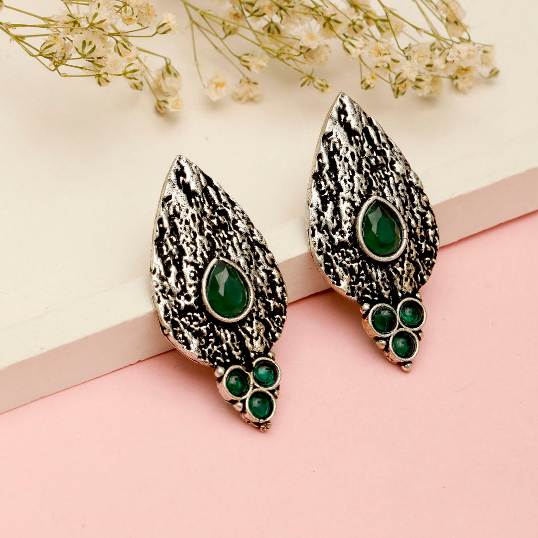 Green Petal Dangle