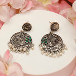 Load image into Gallery viewer, Peacock Dusk Danglers
