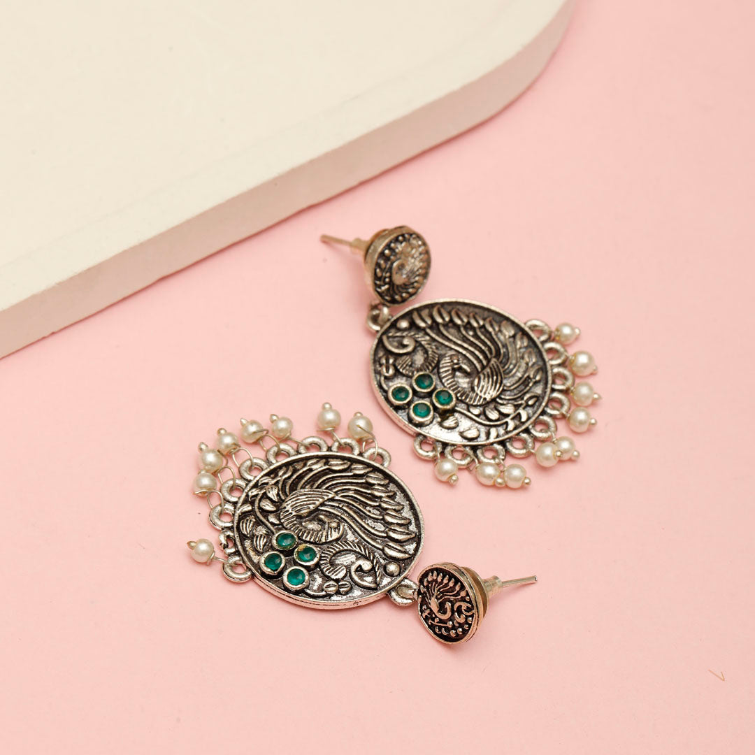 Peacock Dusk Danglers
