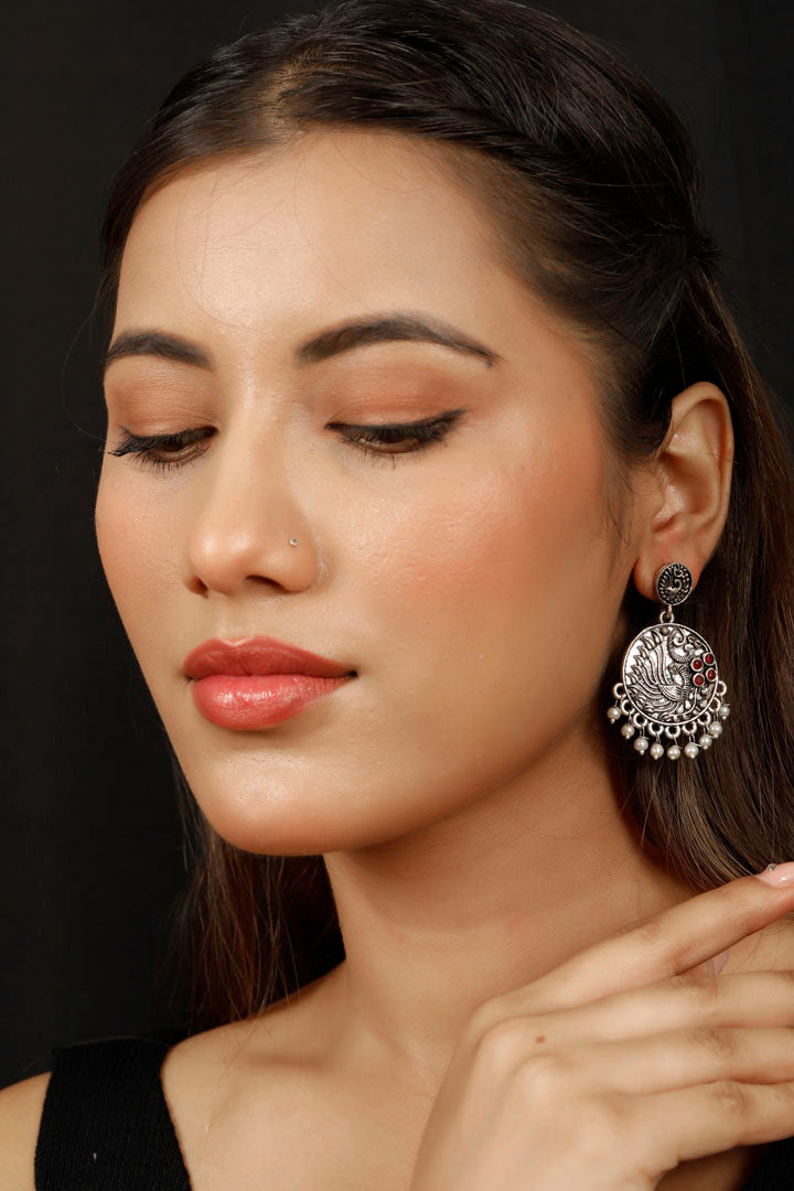 Burgundy Danglers