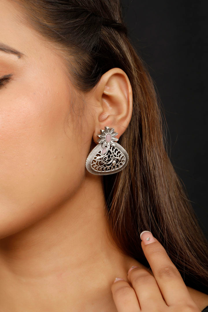 Pink Aura Studs