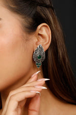Load image into Gallery viewer, Green Petal Dangle
