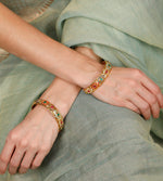 Load image into Gallery viewer, GOLDEN EVIL EYE BANGLES
