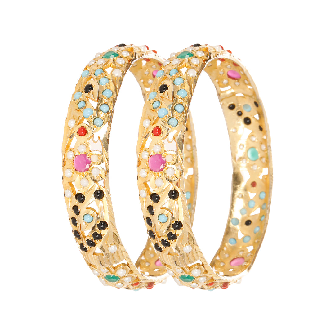 GOLDEN EVIL EYE BANGLES