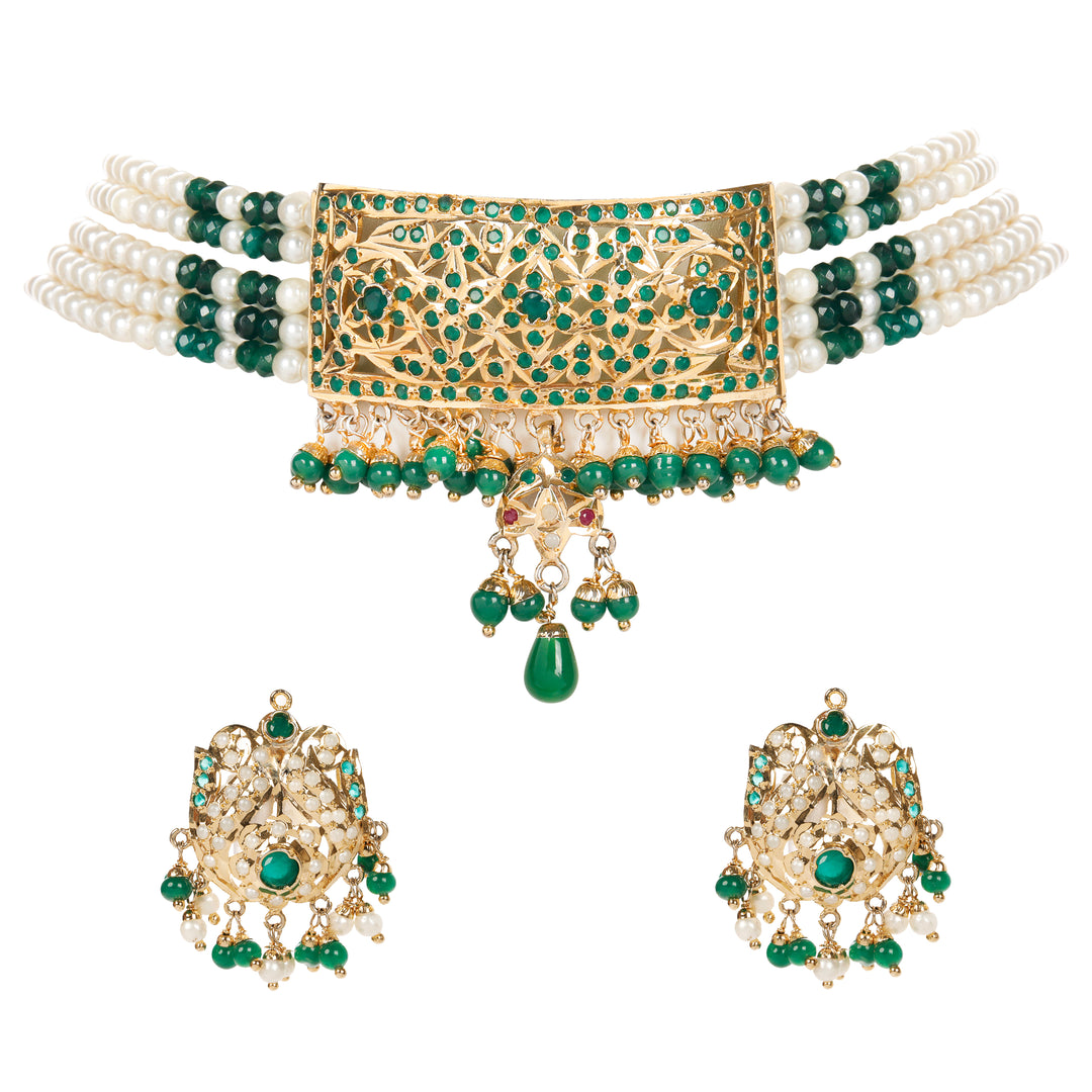 EMERALD DROP CHOKER
