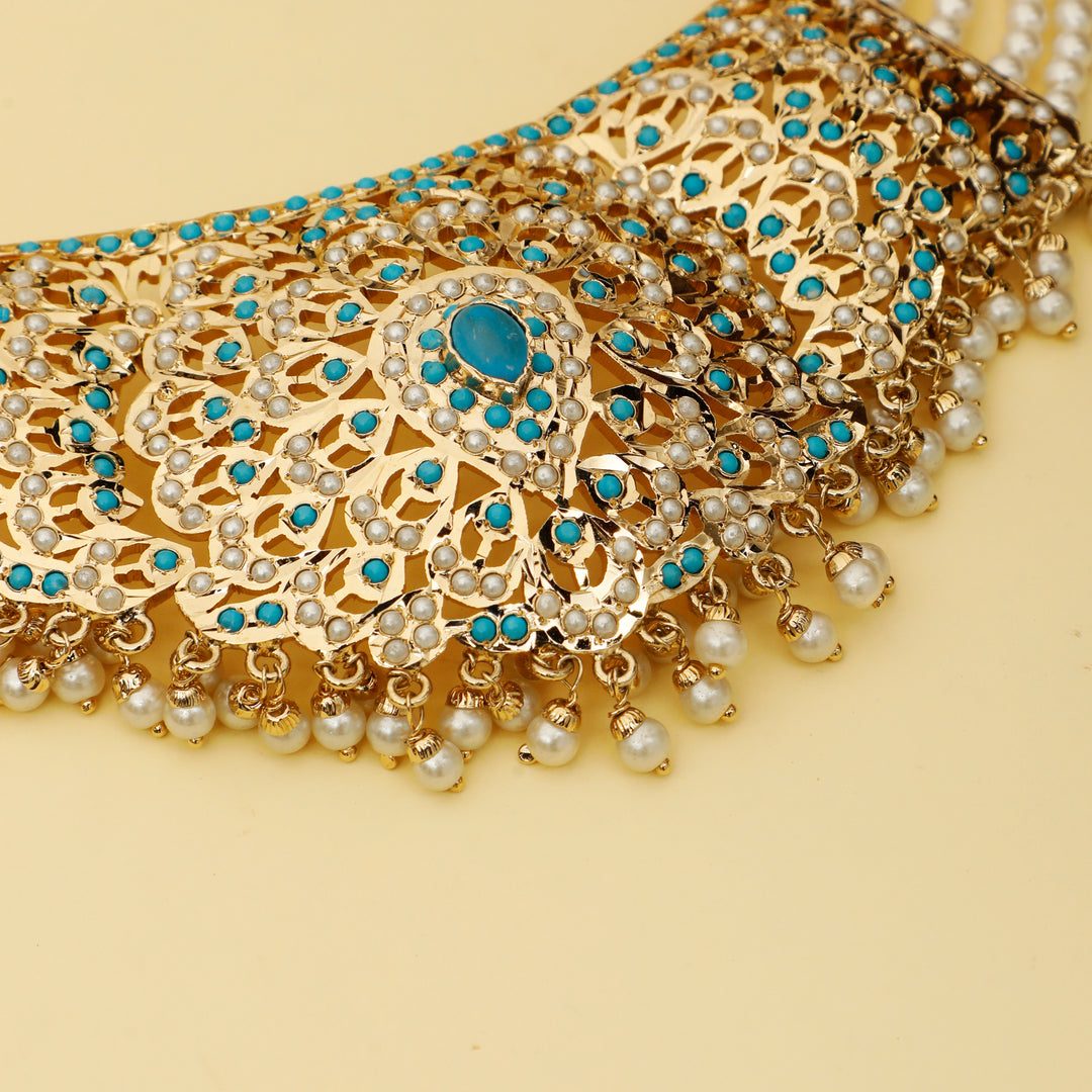 REGAL TURQUOISE PEARL SET