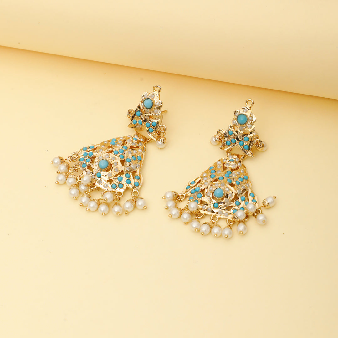 MAJESTIC TURQUOISE PEARL NECKLACE
