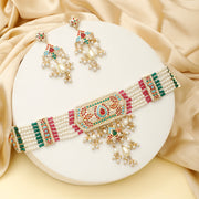 EXQUISITE ROSE QUARTZ CHOKER