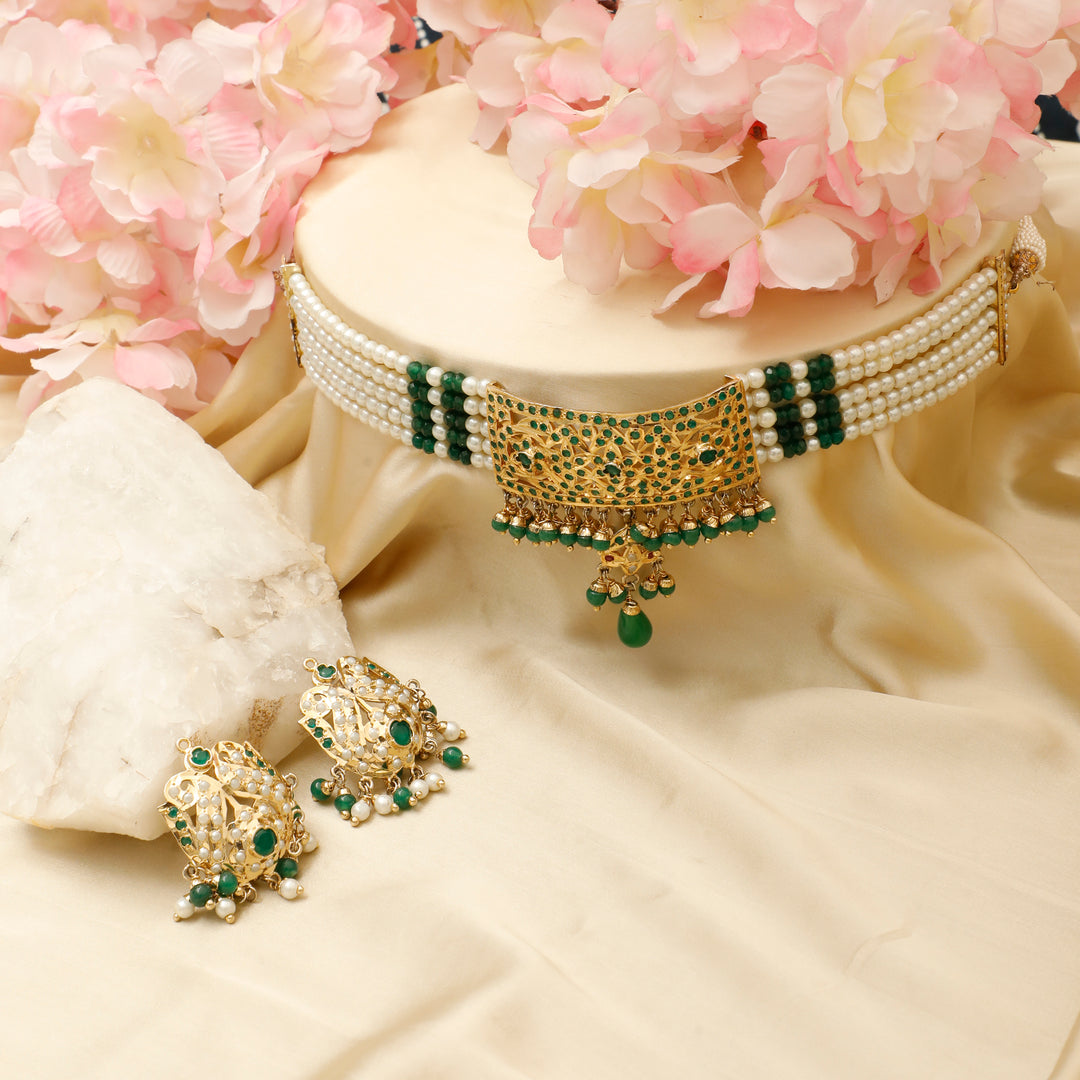 EMERALD DROP CHOKER