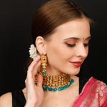 Load image into Gallery viewer, GARNET KUNDAN NECKLACE
