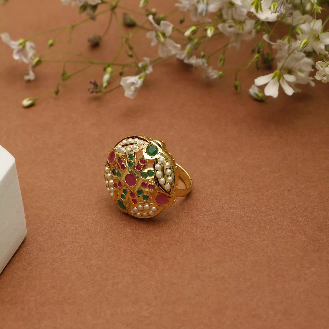 GEOMETRIC STONE RING