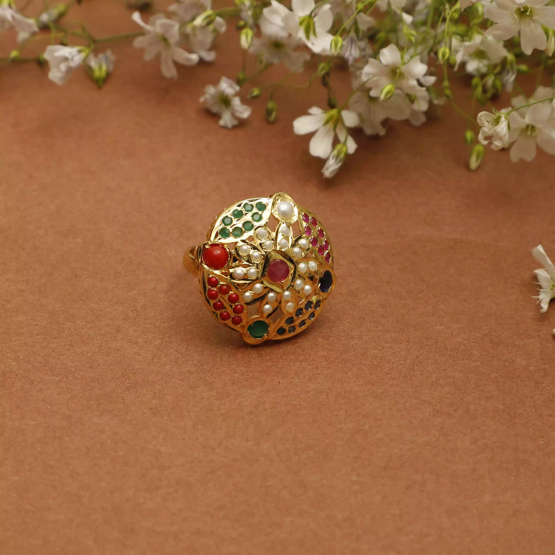 COLORFUL STONE RING