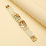 Load image into Gallery viewer, RUBY EMBELLISHED PEARL BRACELET
