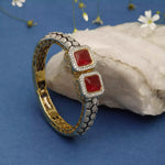 Load image into Gallery viewer, RUBY  POLKI BRACELET
