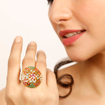 Load image into Gallery viewer, NAVRATTAN ENCRUSTED RING
