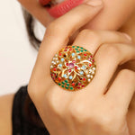 Load image into Gallery viewer, NAVRATTAN ENCRUSTED RING
