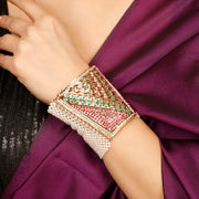 RUBY EMERALD WRISTPIECE