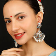 TURQUOISE PEARL DANGLERS