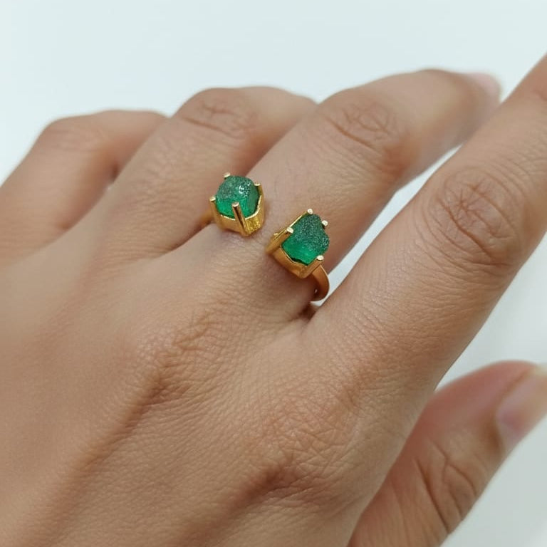 EMERALD DUO RING