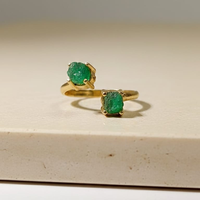 EMERALD DUO RING