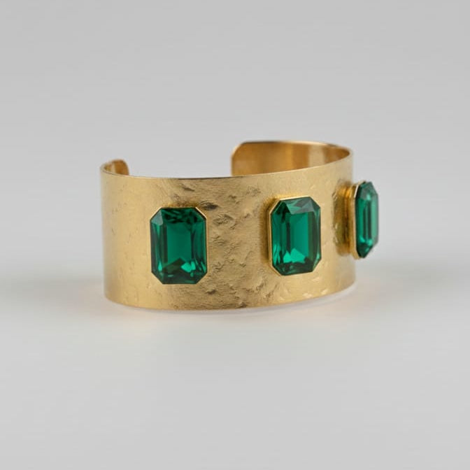 EMERALD WHISPER GOLD BRACELET