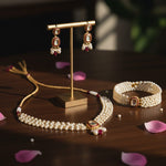 Load image into Gallery viewer, SOLITAIRE KUNDAN SET