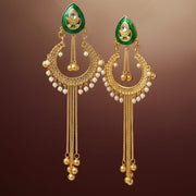 EMERALD DRAPE EARRINGS