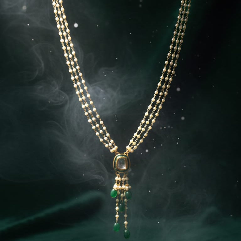 SOLITAIRE KUNDAN PENDANT