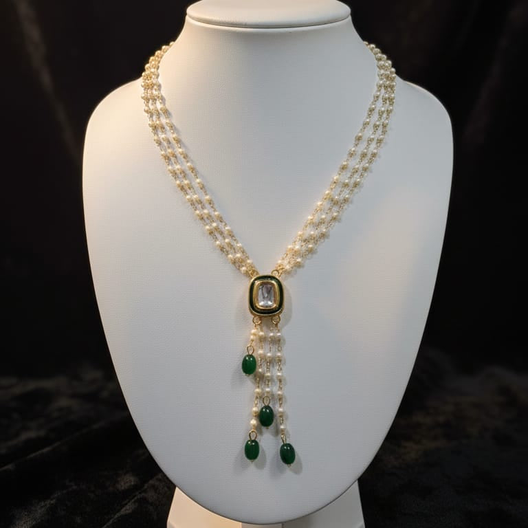 SOLITAIRE KUNDAN PENDANT