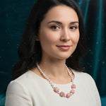 Load image into Gallery viewer, PEARL PINK KUNDAN NECKLINE