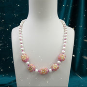 PEARL PINK KUNDAN NECKLINE