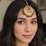 Load image into Gallery viewer, Shahi Gulbahar Jadau Teeka