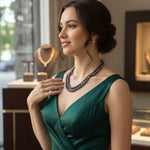 Load image into Gallery viewer, Obsidian Glow Pearl String