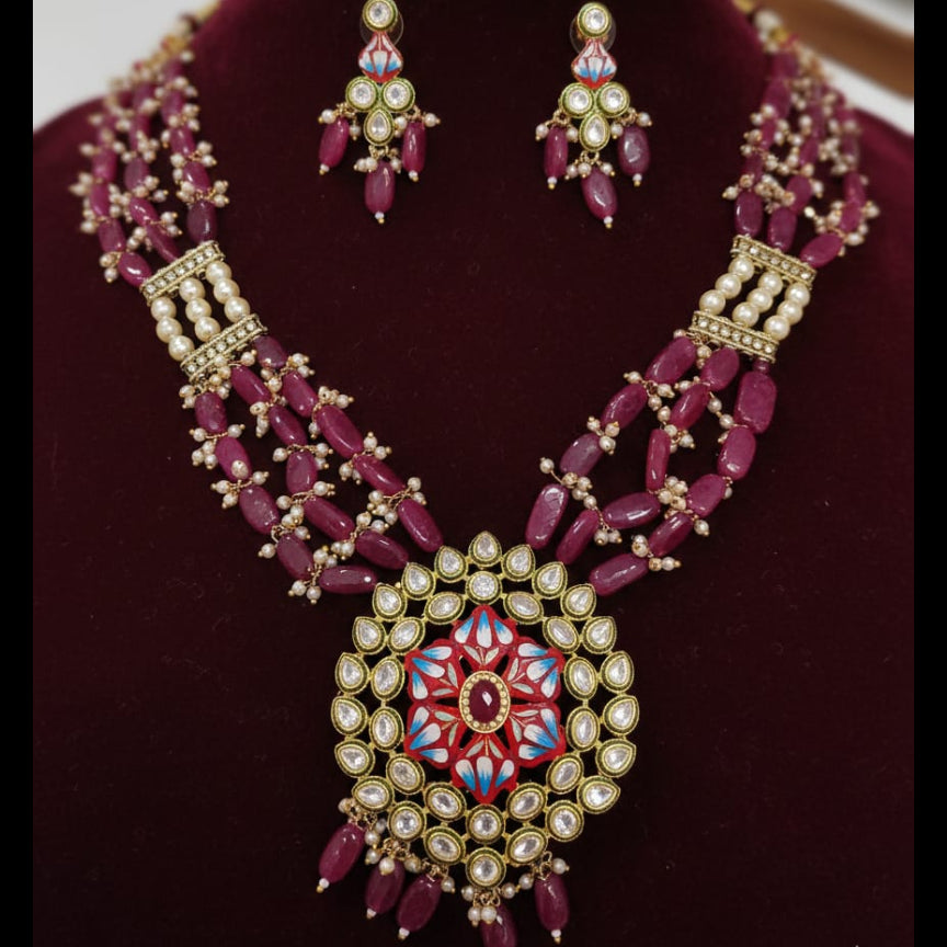 JADAU ANTIQUE BEADED PENDANT