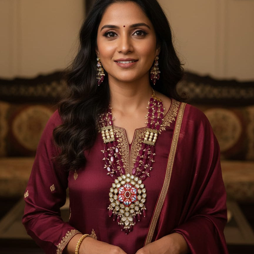 JADAU ANTIQUE BEADED PENDANT